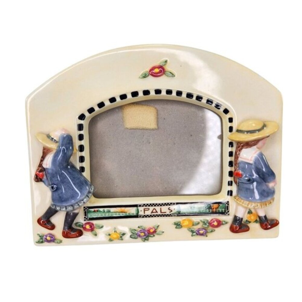 Mary Engelbreit Photo Picture Frame Pals Friends Sisters Floral Tabletop READ